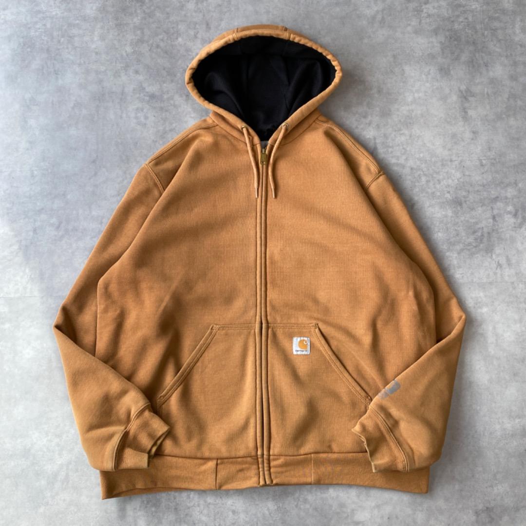 carhartt カーハート ジップパーカー アクティブ L 茶色 12677 - メルカリ