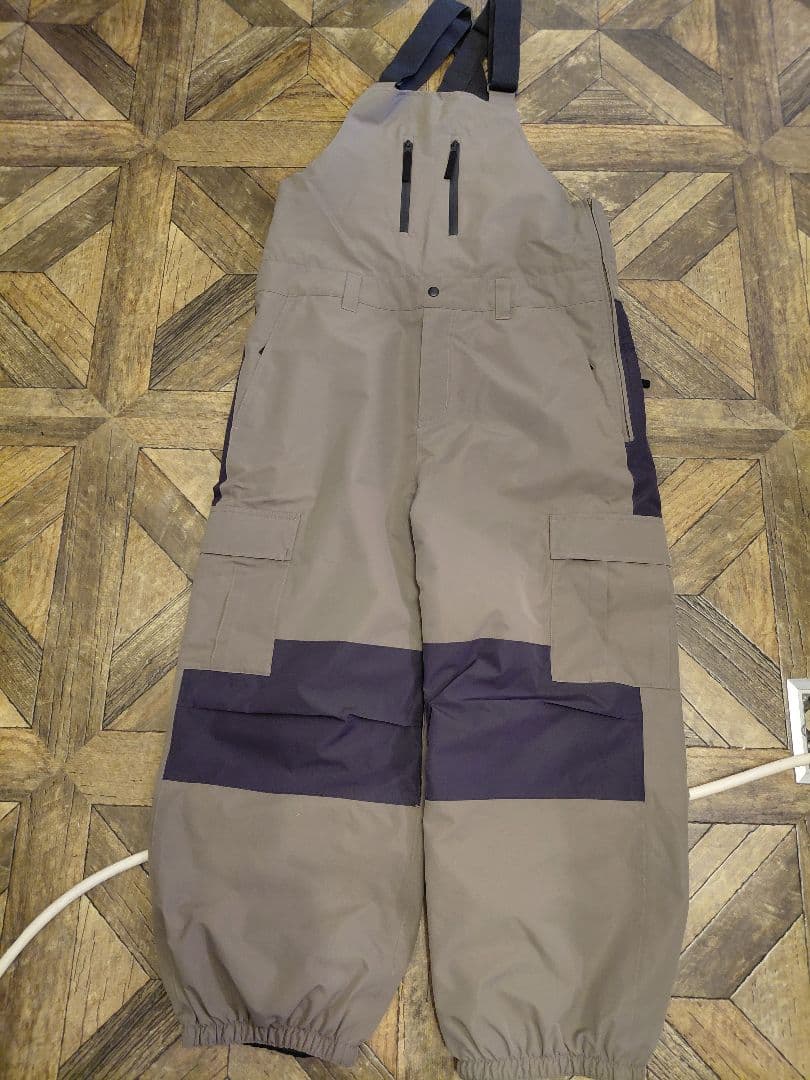 ROME スノーボード　ビブ　パンツ　Mサイズ　ブラウンベージュ