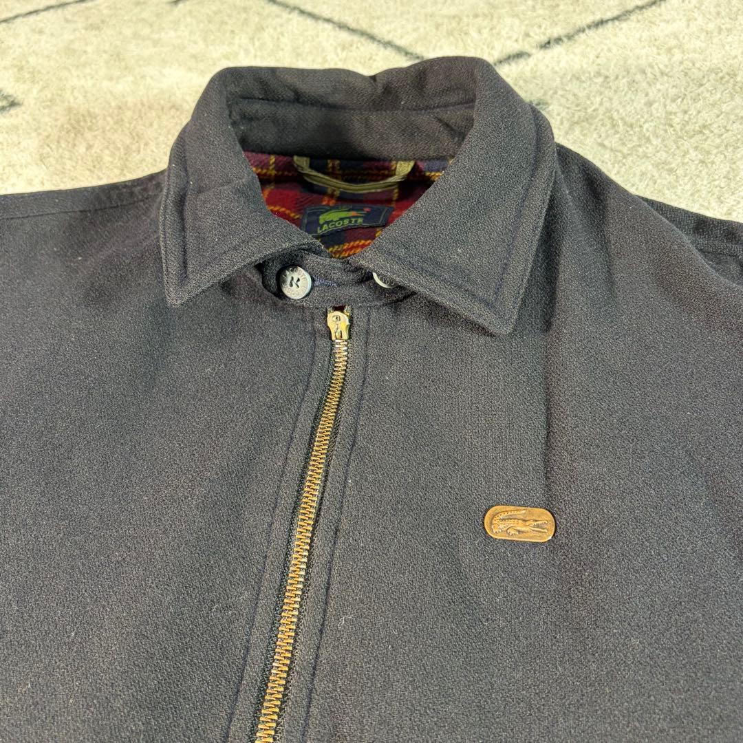 m*u様 【希少訳あり】80sラコステ ウール ハリントンジャケット