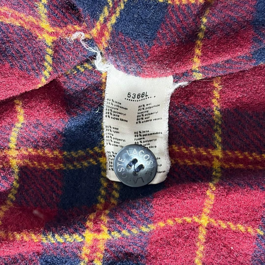 m*u様 【希少訳あり】80sラコステ ウール ハリントンジャケット