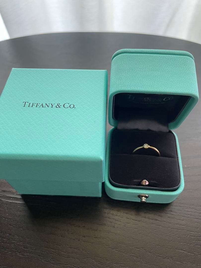 Tiffany&Co. ウェーブシングルロウ 18K ダイヤモンド リング