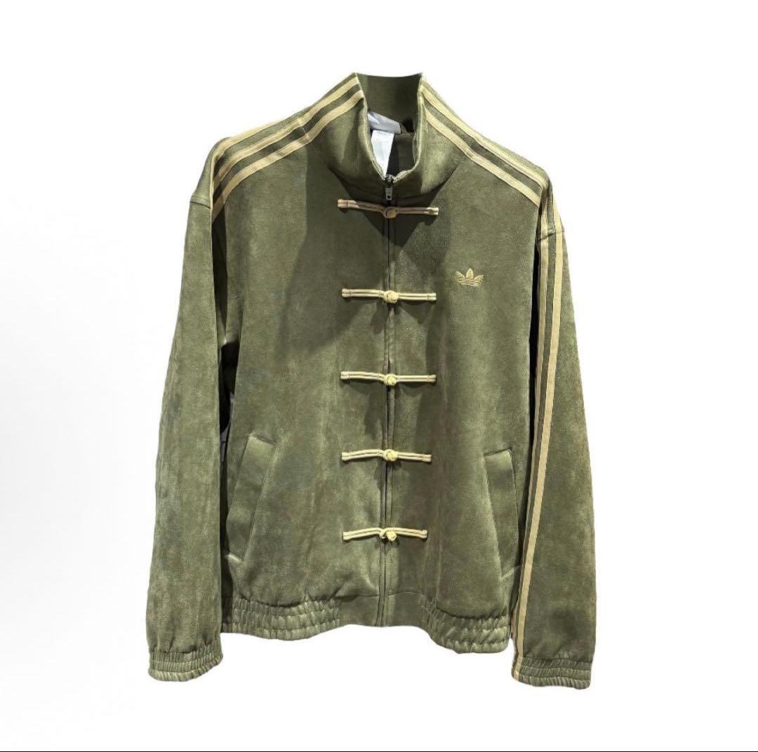 海外限定2XL Adidas チャイナトラックジャケット グリーン　KT3847