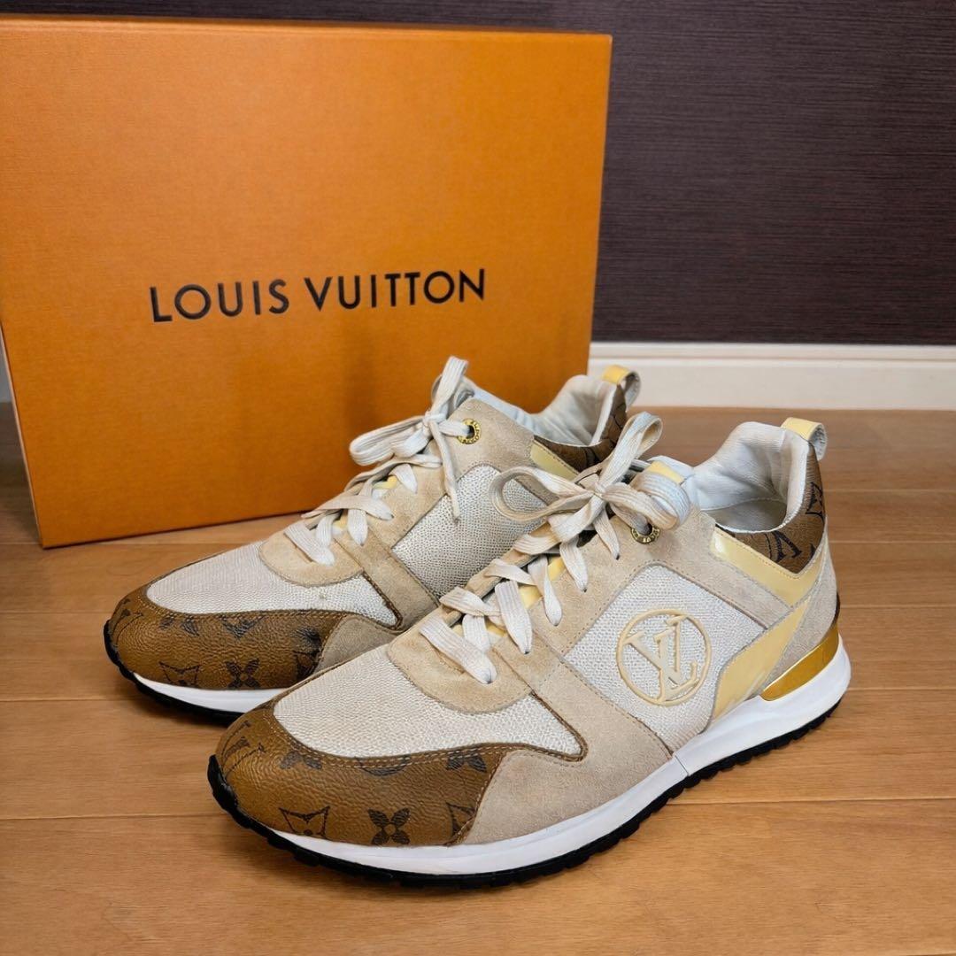【希少✨】ルイヴィトン スニーカーランアウェイ モノグラム LVロゴ27cm相当