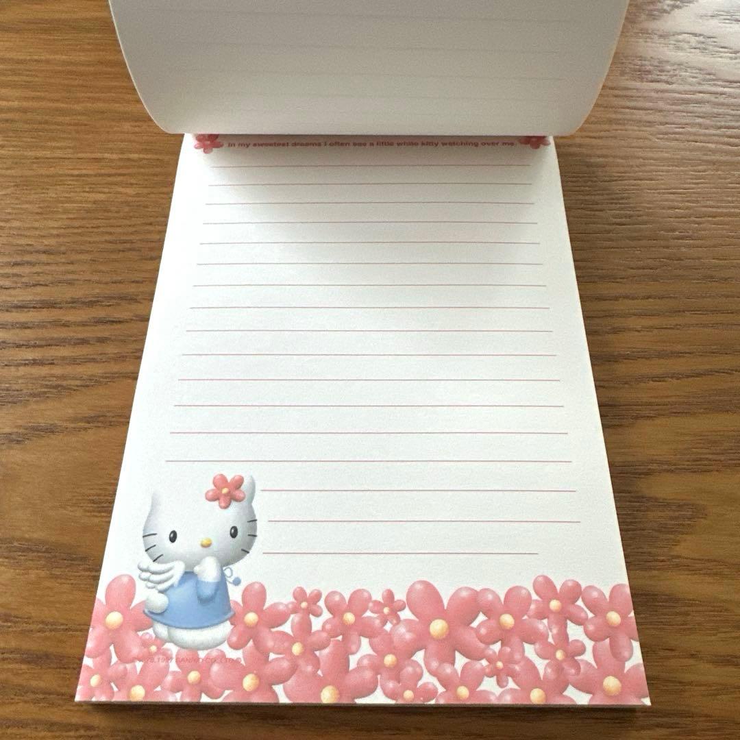 レトロ•希少】1997年 ハローキティ エンジェルキティ カオハナ メモ帳
