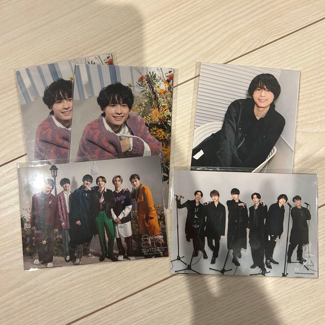 SixTONES】松村北斗 グッズまとめ売り エロハン、うちわ、その他