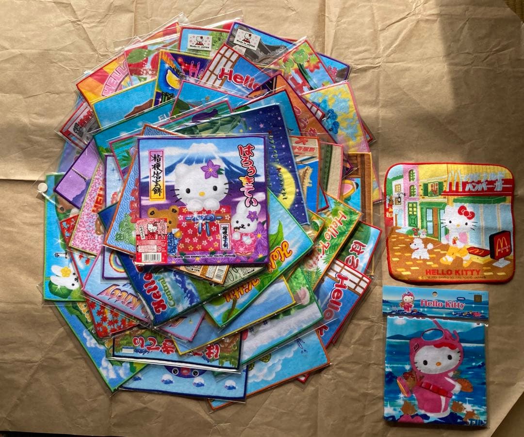 ハローキティ ご当地タオルハンカチ 40枚 - メルカリ