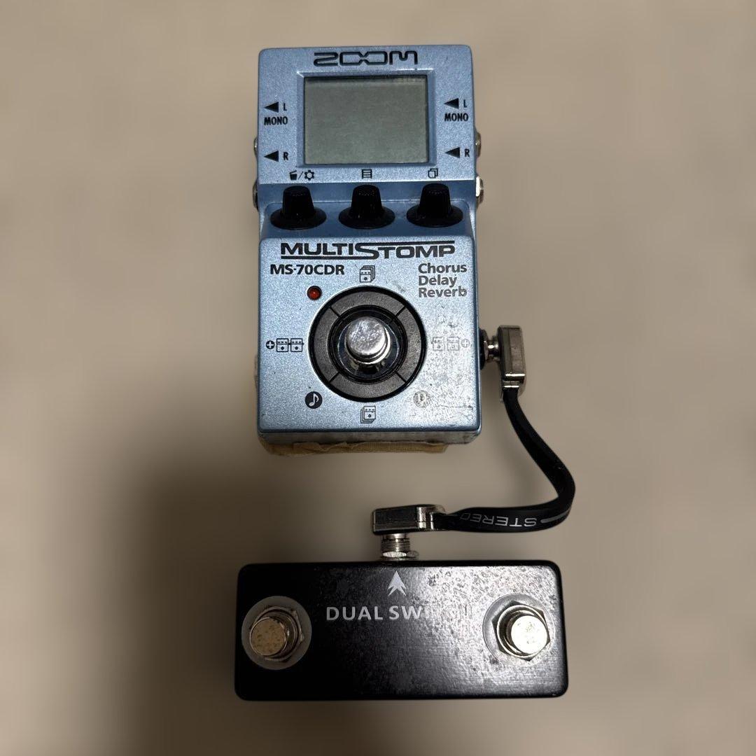 【実戦改造品】ZOOM MS-70CDR スイッチ増設カスタム 外部切替可能 ZOOM MS-50G 増設スイッチ セット 買取りました。デジマートにて