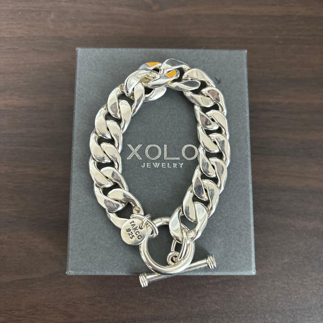 XOLO 14mm シルバーブレスレット XOLO - ベーシック リンク ブレスレット / BASIC LINK BRACELET -14mm