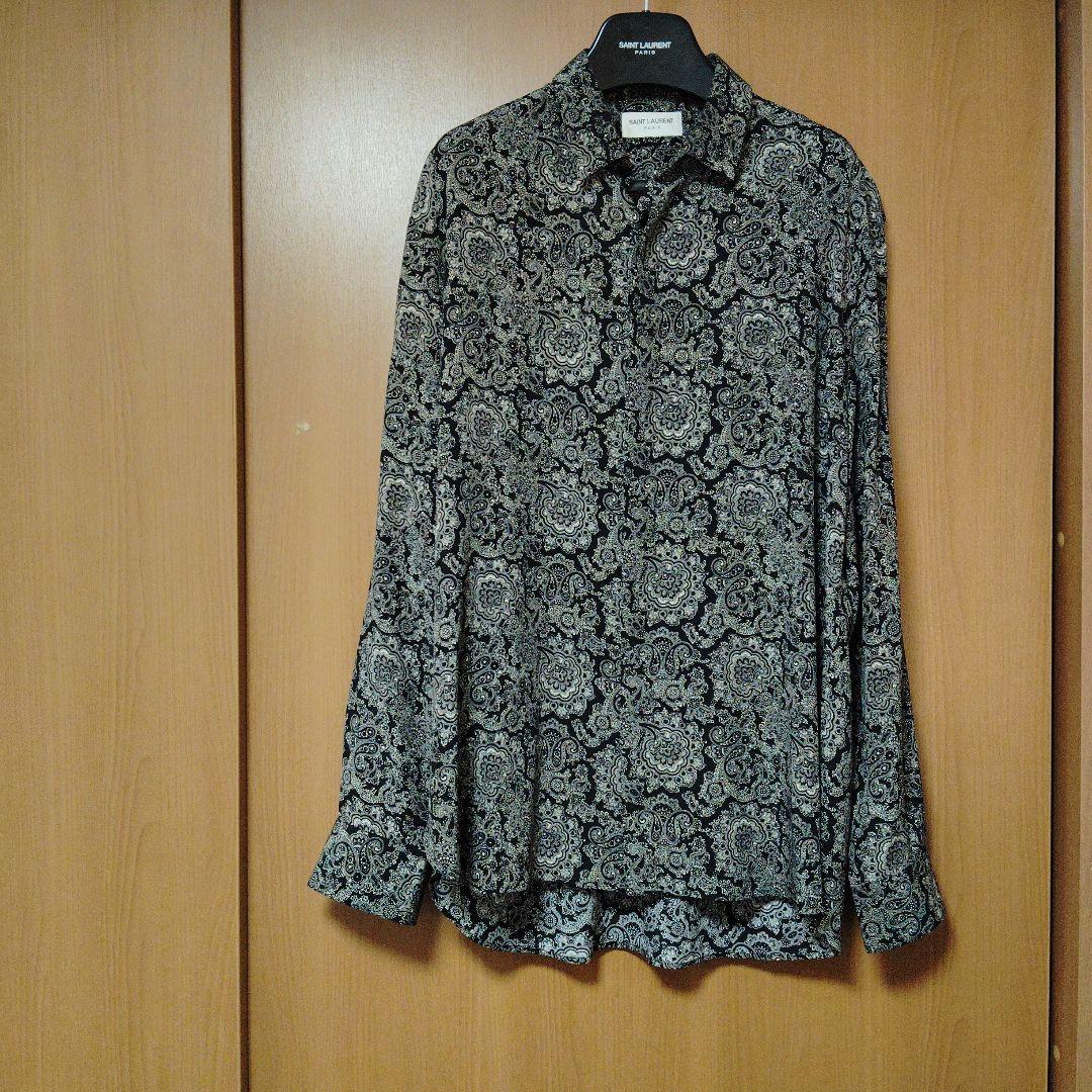 サンローランパリ　SAINTLAURENTPARIS ペイズリーシャツ