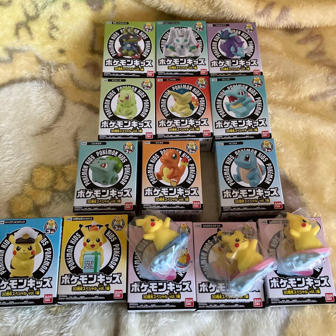 早い者勝ち ポケモンキッズ 30周年記念フィギュア12体セット 箱のまま