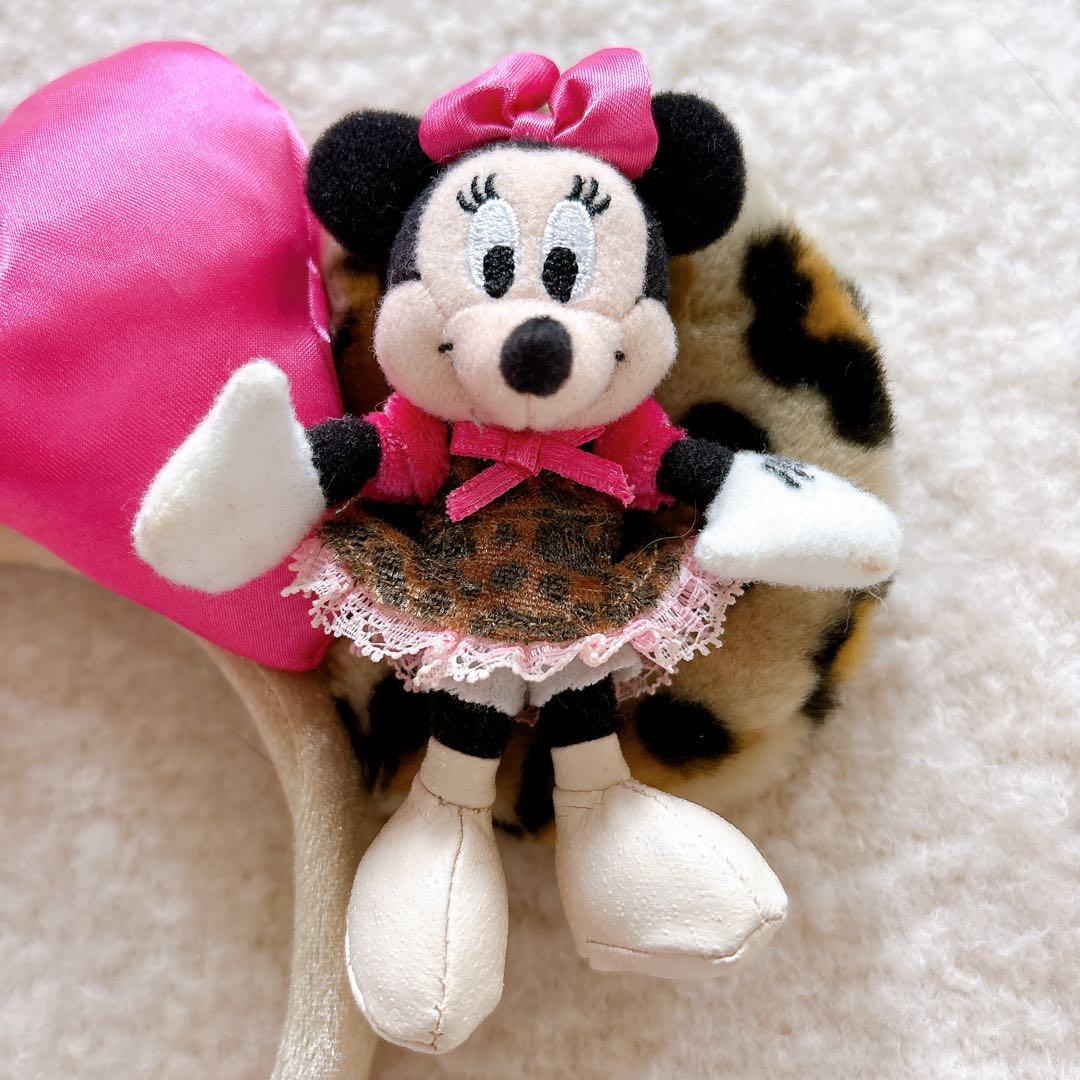 ディズニー ミニー カチューシャ ヒョウ柄 - メルカリ