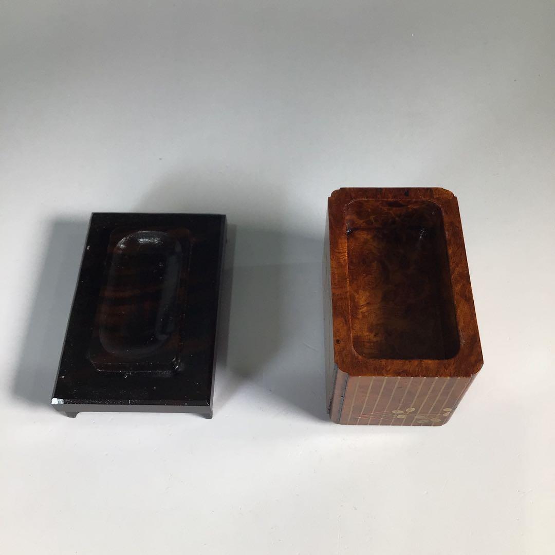 Ｎ１３９　香合　『蒔絵師　池端秀斉作』『鈴虫蒔絵』『虫籠香合』　共箱　茶道具