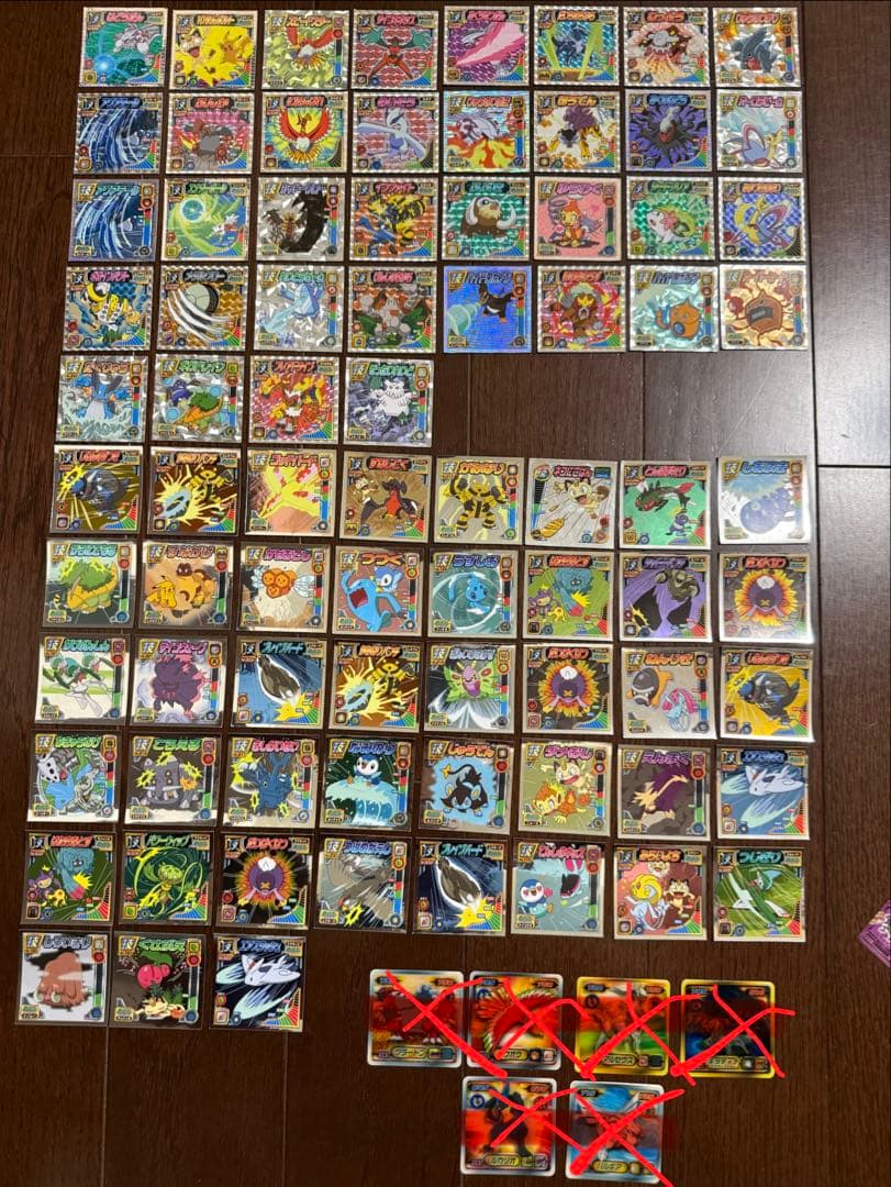 ポケモン列伝シール技激レアのみ79枚+おまけ 激レア選別　コレクション
