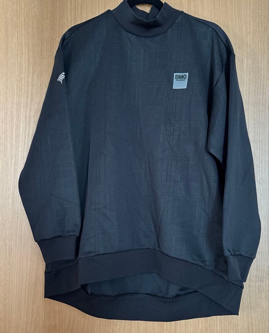 美品☆BEAMS GOLF☆モックネック☆長袖☆ブラック☆L☆ビームスゴルフ
