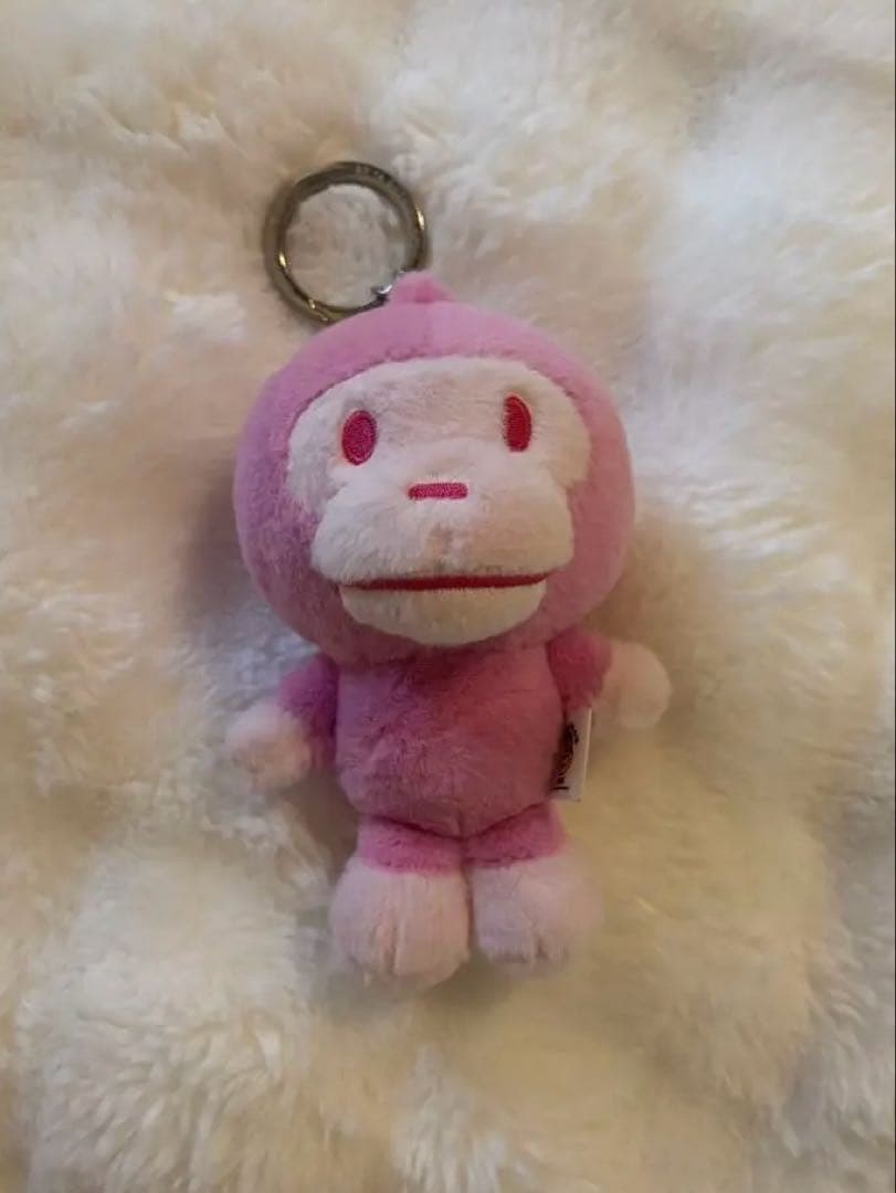 BAPE Baby Milo Plush Doll Keychain pink - メルカリ