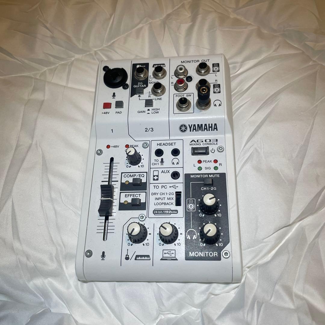 【通電未確認】 YAMAHA AG03 オーディオインターフェース【電化製品】 YAMAHA AG03 MK2 Black（ブラック） 配信用ミキサー ミキシング