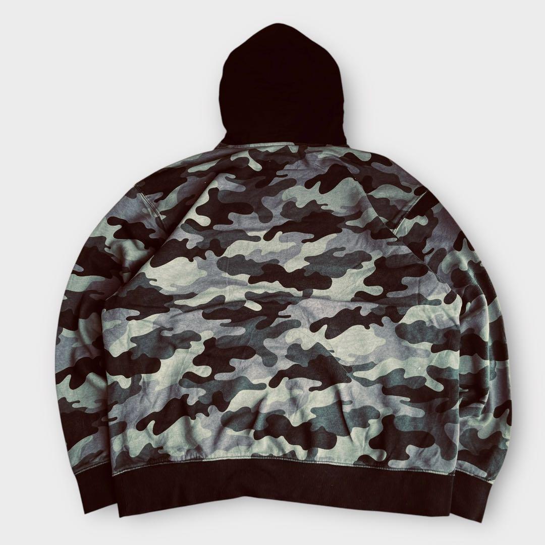 champion チャンピオン 迷彩 スウェット パーカー フード付き L - メルカリ