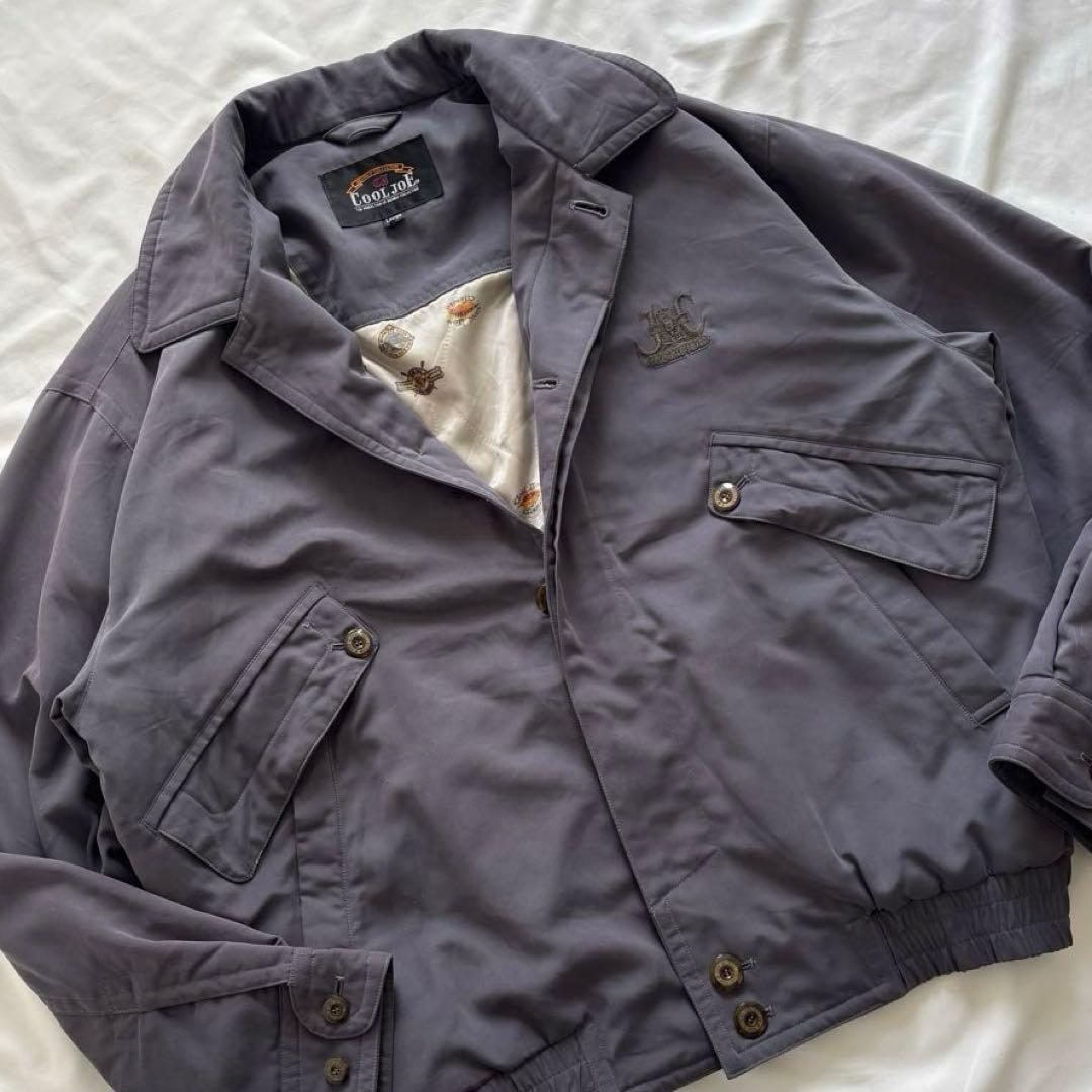 90's vintage 短丈ブルゾン ネイビー アメカジ シティーボーイ - メルカリ