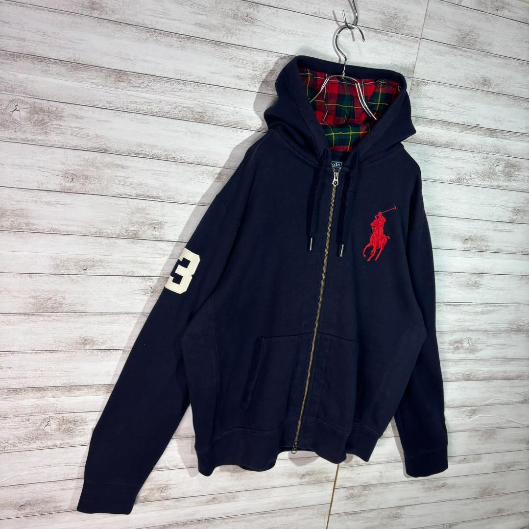 Polo by Ralph Lauren パーカー ビッグポニー 刺繍ロゴ XL - メルカリ