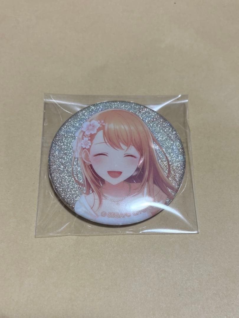 プロセカ 花里みのり グリ缶 43B ウェディング グリッター缶バッ