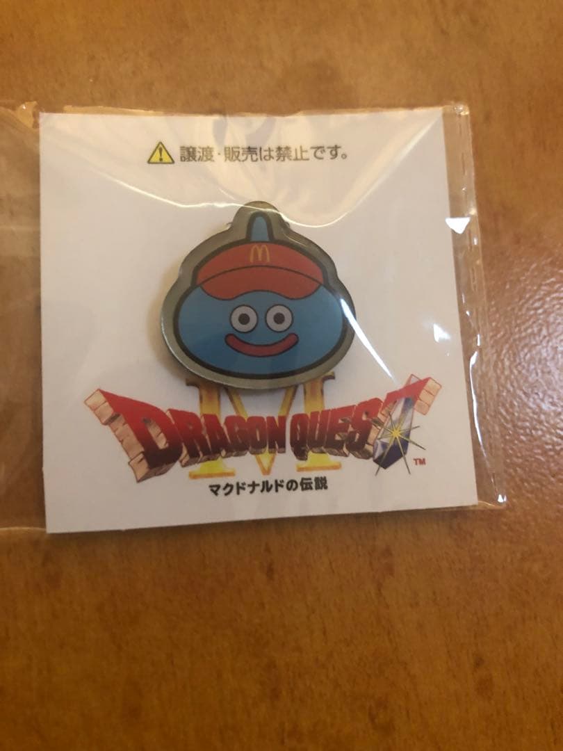 ドラゴンクエスト　マクドナルド　スライム　ピンバッジ　非売品 非売品】ドラクエ×マクドナルド コラボ スライム ピンバッジ 限定