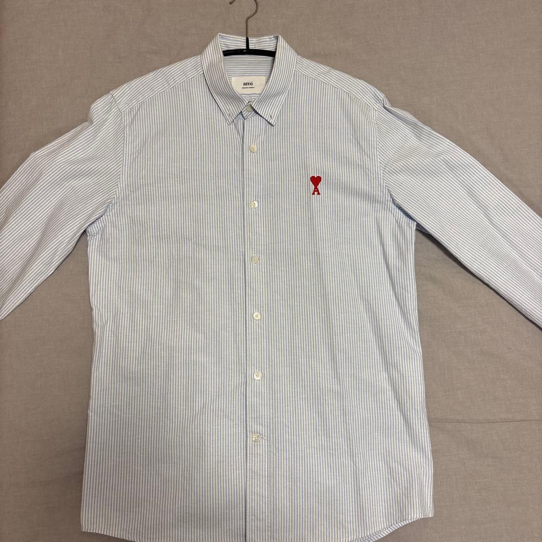 ami paris 長袖シャツ　ストライプ