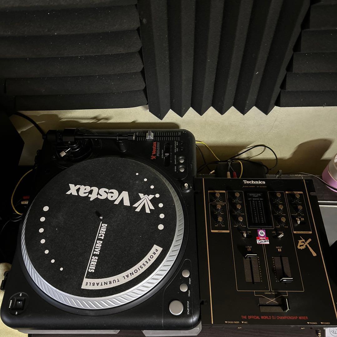 Vestax PDX-2000 ターンテーブル テクニクス　sh-ex1200 Vestaxのハイトルクターンテーブル、PDX-2000のメンテナンス済み中古品