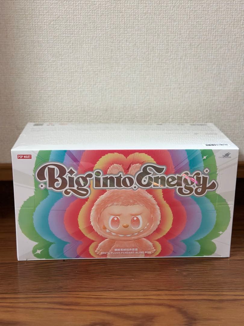 ポップマート LABUBU Big into Energy 1セットシュリンク付 THE MONSTERS Big into Energy シリーズ ぬいぐるみペンダント-Copy
