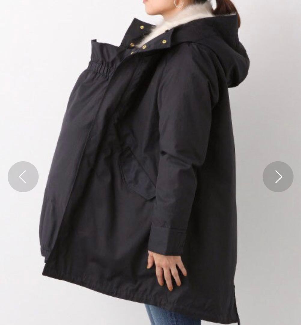 LEPSIM 【未使用タグ付】マタニティ　モッズコート ママコート　紺色