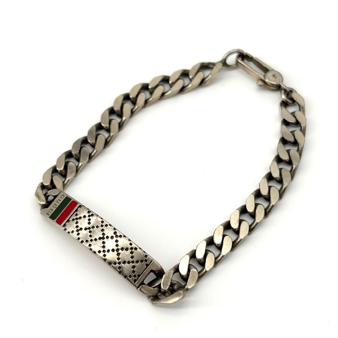 グッチ ブレスレット シェリーライン ディアマンティッシマ 喜平 シルバー925