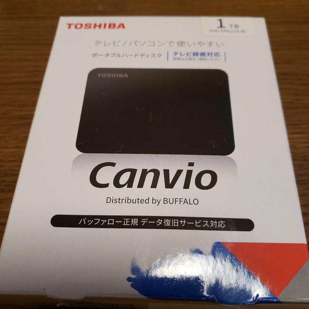 【タイムセール】TOSHIBA Canvio 1TB ポータブルハードディスク
