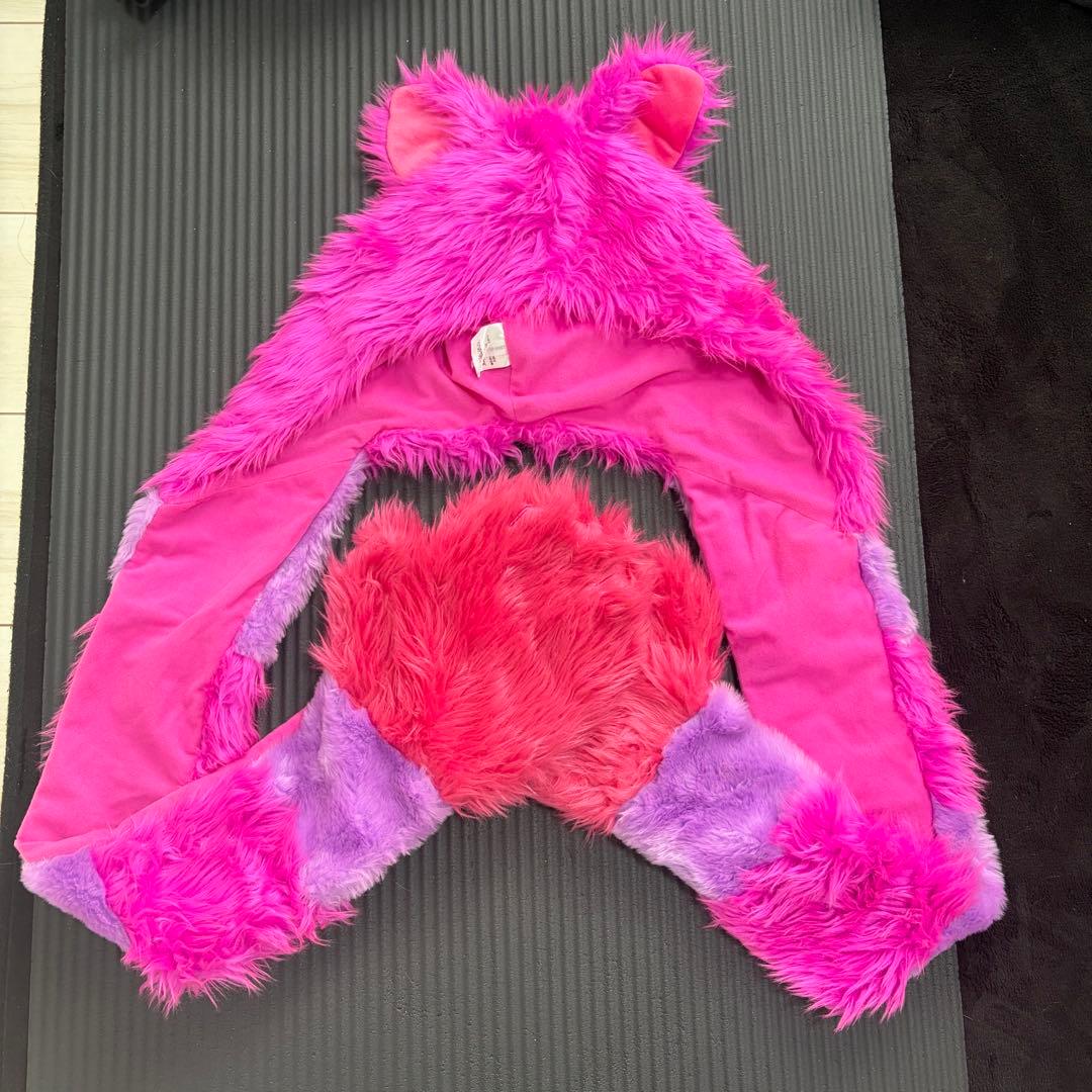 ディズニー チェシャ猫 フード付きマフラー ファンキャップ - メルカリ