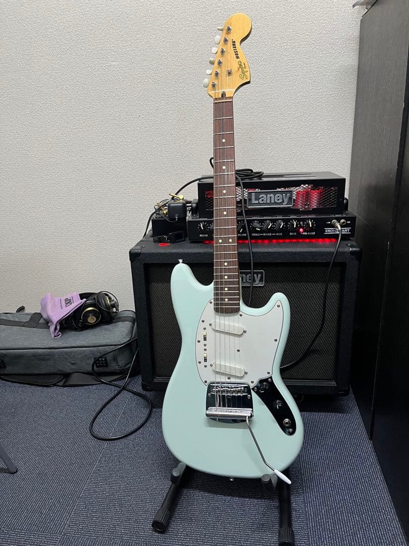 Squier vintage modified Mustang ローズ指板 Squier Vintage Modified Mustang - Sonic Blue w/ Indian Laurel