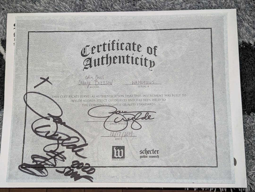 サイン付き激レア☆Wylde Audio☆ Zakk Wylde ザックワイルド - メルカリ