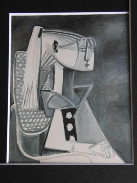 パブロ・ピカソ、シルヴェット・ダヴィット、希少な画集より、新品高級額装付