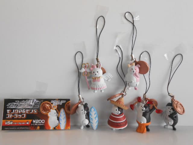 ♯Jqt07BZダンガンロンパ2絶望モノクマモノミストラップS入全6種