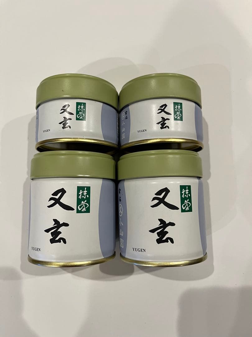 丸久小山園 抹茶 又玄 20g40g缶 4個セット 抹茶 宇治 丸久小山園 又玄 40g 缶詰（ゆうげん）濃茶 薄茶 茶道 京都