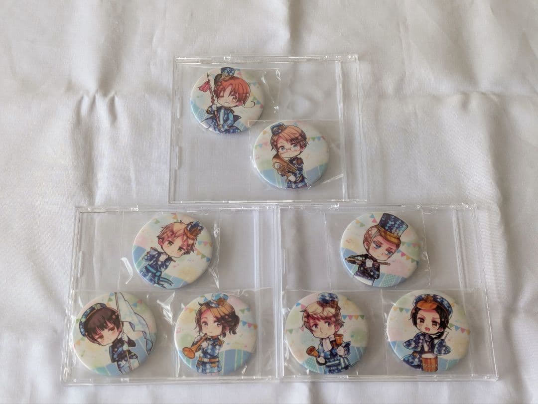 ヘタリア 缶バッジ まとめ売り　キャラクターソングCD ベスト　アニメイト