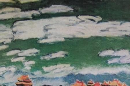 梅原龍三郎、【紫禁城】、希少な大判額装用画集より、美品、日本人画家