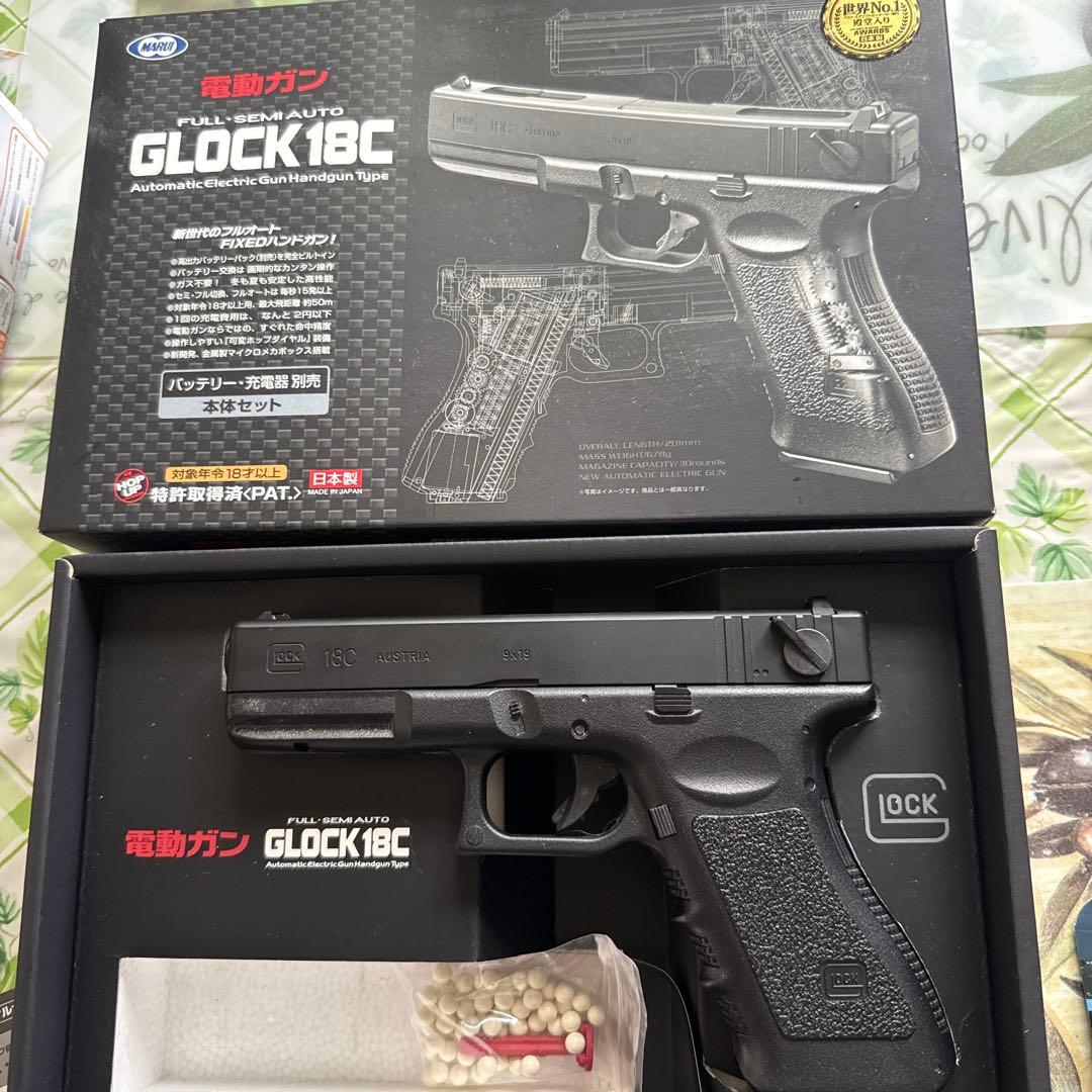 TOKYO MARUIマルイGLOCK18C 電動ガン作動品充電器バッテリー付 TOKYO MARUI（東京マルイ） フルセット グロック18C 電動ハンドガン