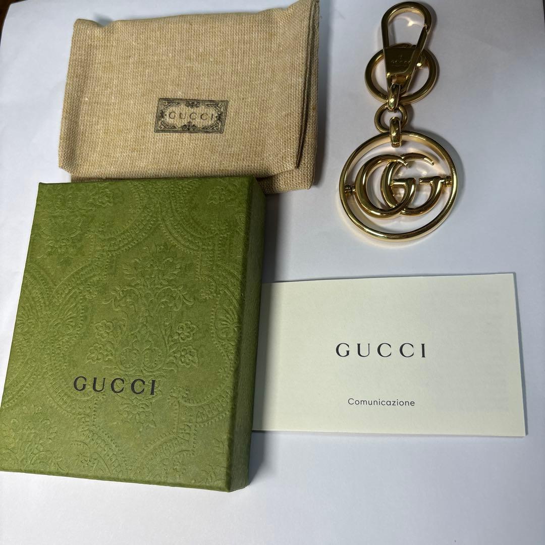 GUCCI GGロゴ キーホルダー ゴールド - メルカリ