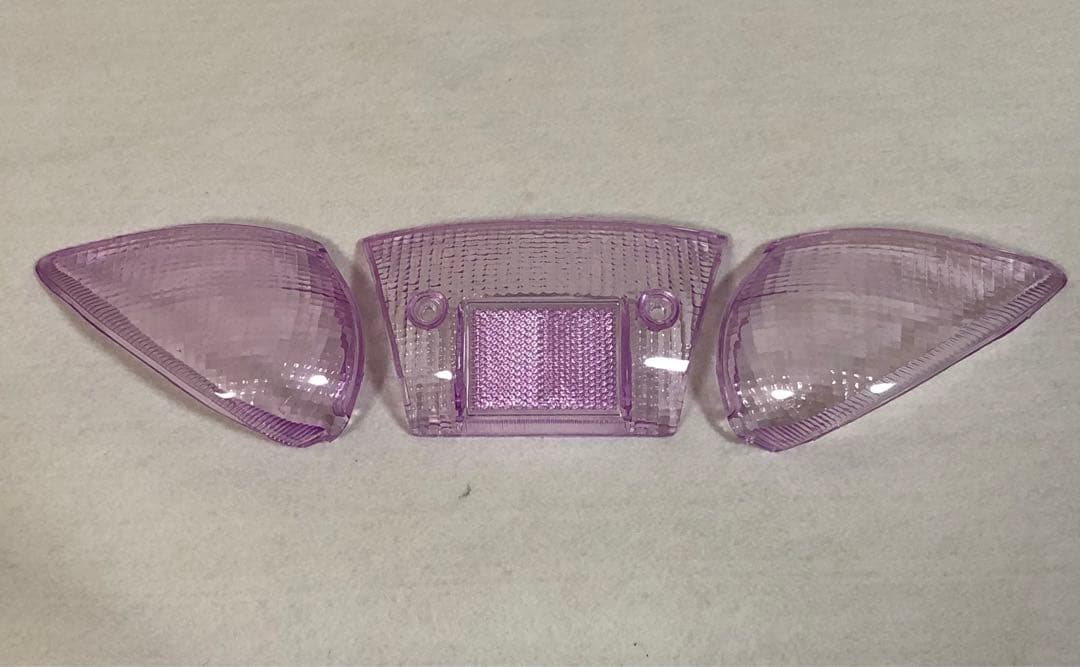 スーパーJOG ZR 3YK テール ウインカーレンズ 薄紫 クリア スモーク