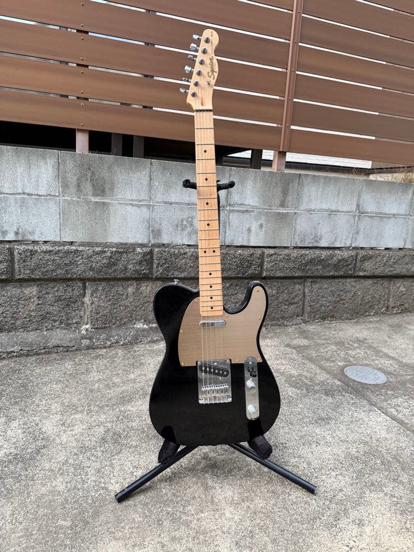 Squier テレキャスター Affinity ブラック ソフトケース付