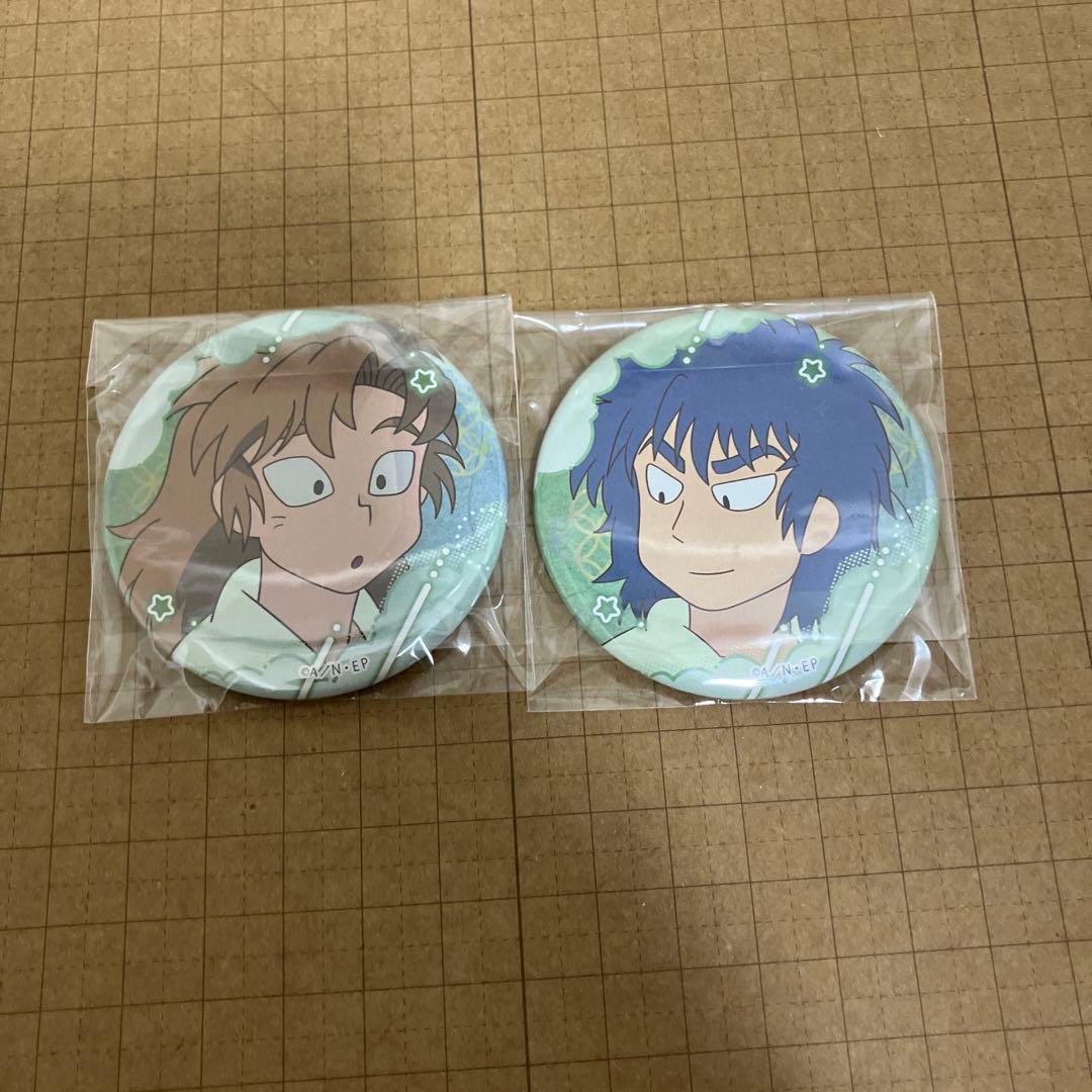 忍たま乱太郎 百面相缶バッジ 寝巻き姿の段 善法寺 伊作 食満 留三郎