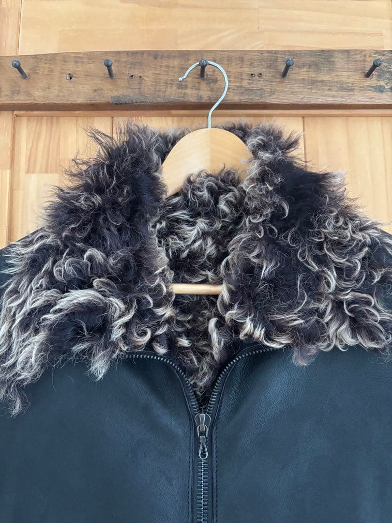 shellac シェラック 名作 モンゴリアンムートン ジャケット レザー