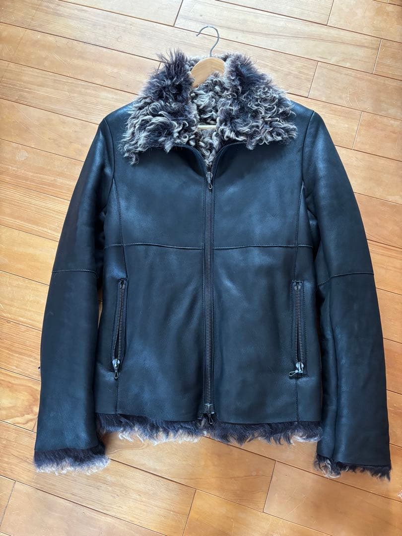 shellac シェラック 名作 モンゴリアンムートン ジャケット レザー