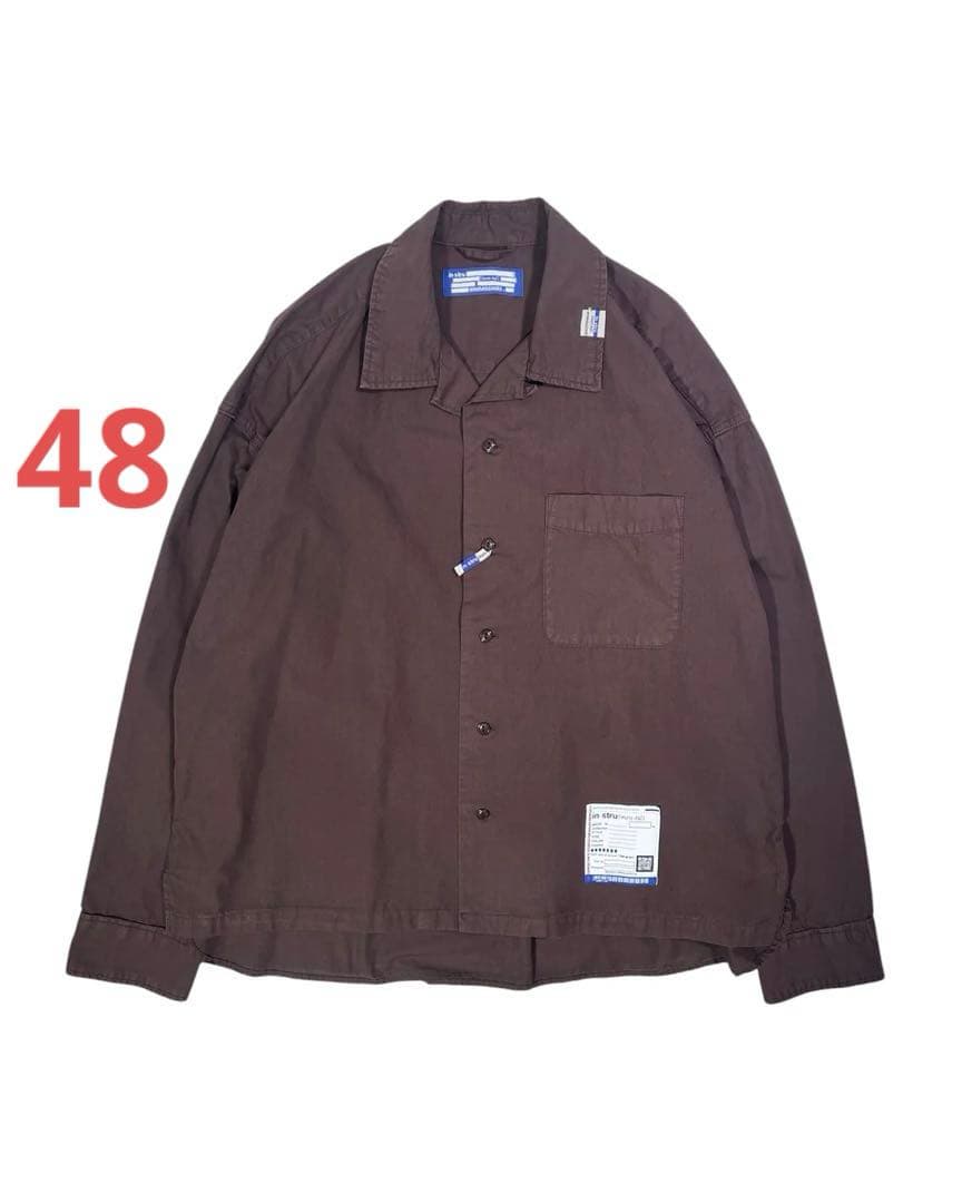 【新品未使用】ミハラヤスヒロ インストルメンタル オープンカラー シャツ