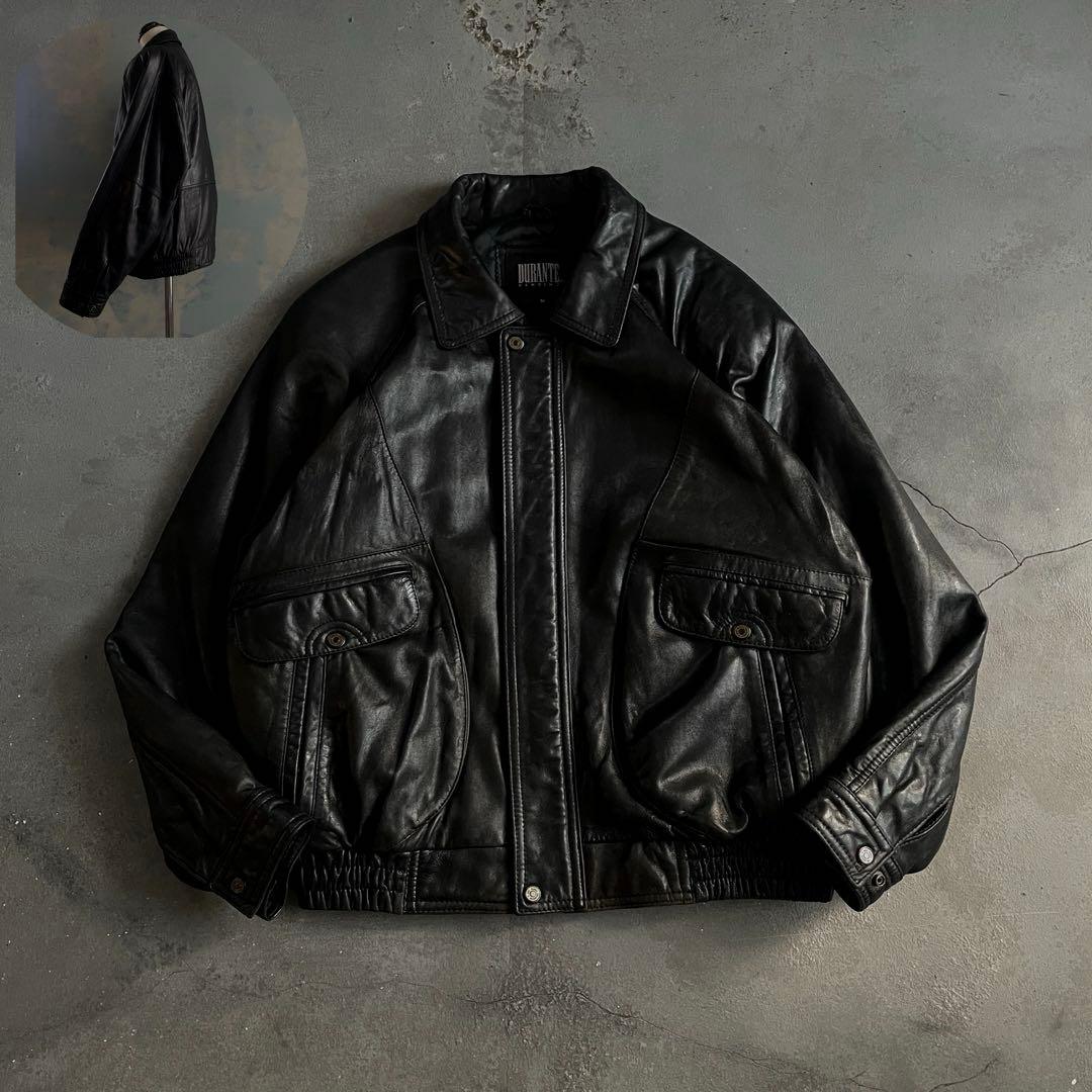 type A-2“durante“羊革“短丈“bomber jacket