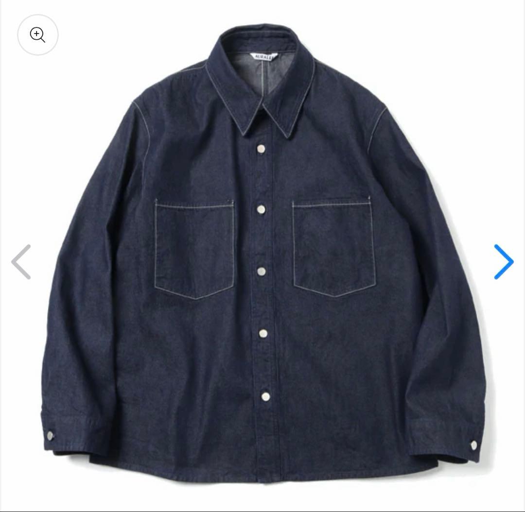 AURALEE デニムシャツブルゾン　サイズ3