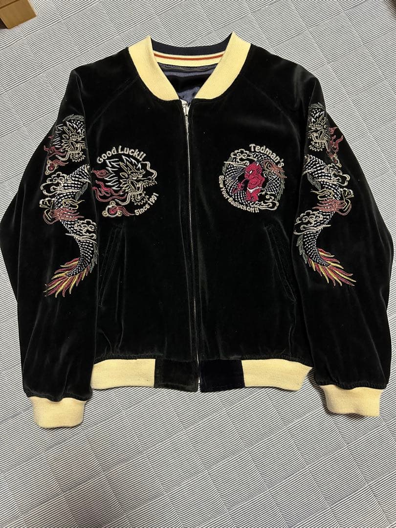 TEDMAN テッドマンリバーシブルスカジャン スーベニアジャケット別珍サテン TEDMAN（テッドマン） スカジャン リバーシブル スーベニアジャケット